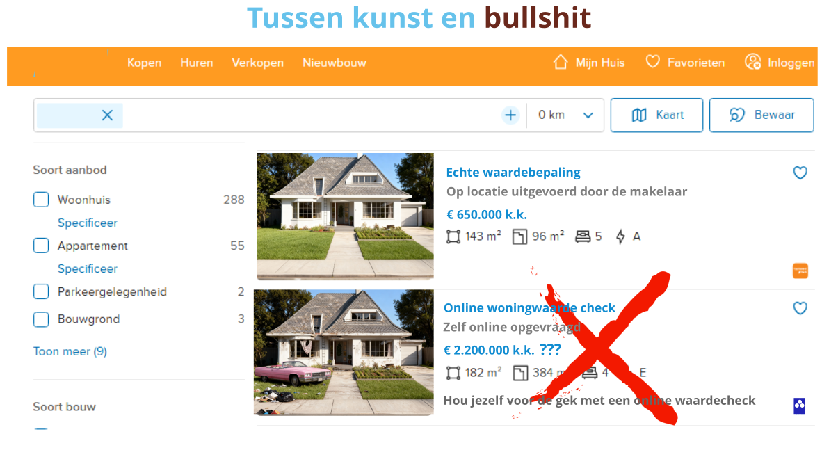 Hou uzelf niet voor de gek met een online waarde-check
