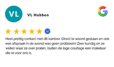 Google review beste makelaar van Helmond. Makelaarshuis Helmond voor al uw woon-vraagstukken