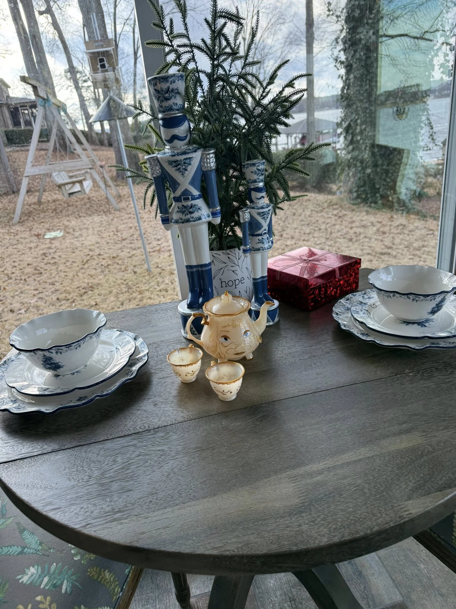 Toy tea cups left behind