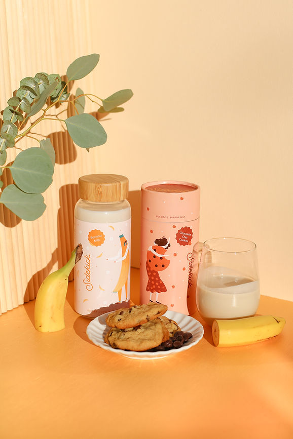 milk and cookies branding and packaging