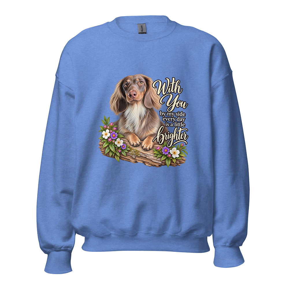 Thumbnail: Long Haired Dachshund T-Shirt, Doxie Dog Mom Gift, Wiener Dog Lover Shirt