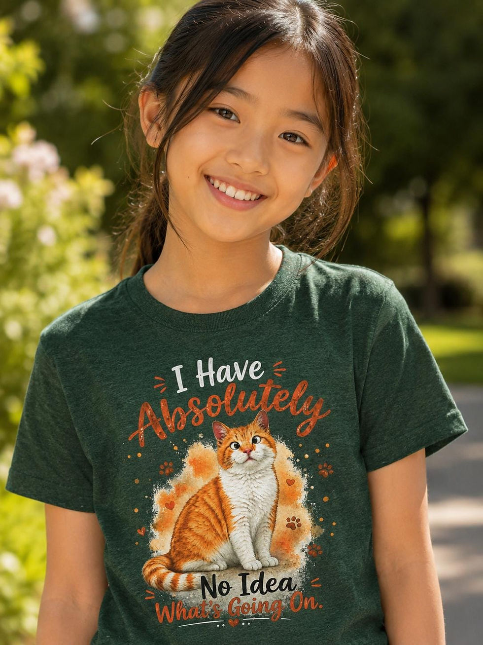 Thumbnail: Funny Cross Eyed Cat Youth Shirt, I Have Absolutely No Idea What's Going On