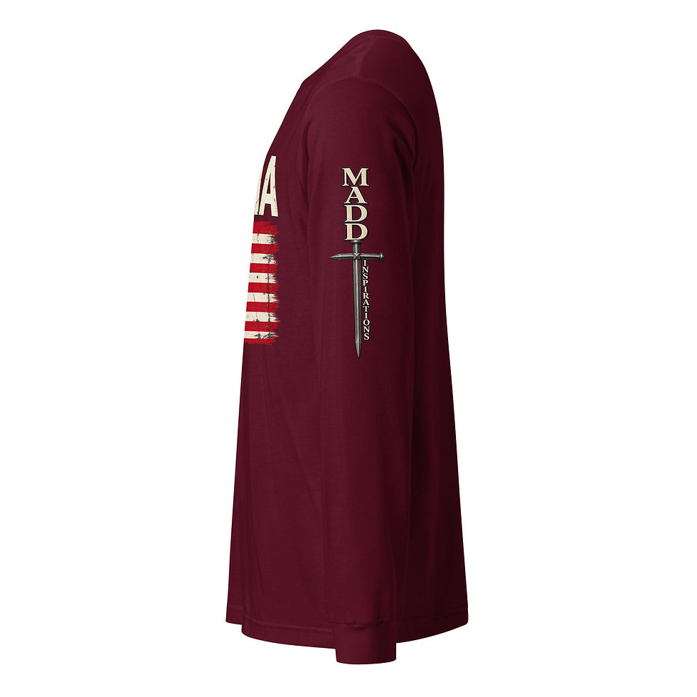 Thumbnail: Men's American Flag Long Sleeve Shirt – ALPHA Patriotic Graphic Tee