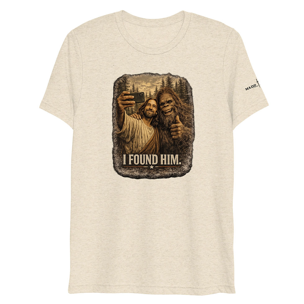 Thumbnail: I Found Him Bigfoot Jesus Selfie Shirt 