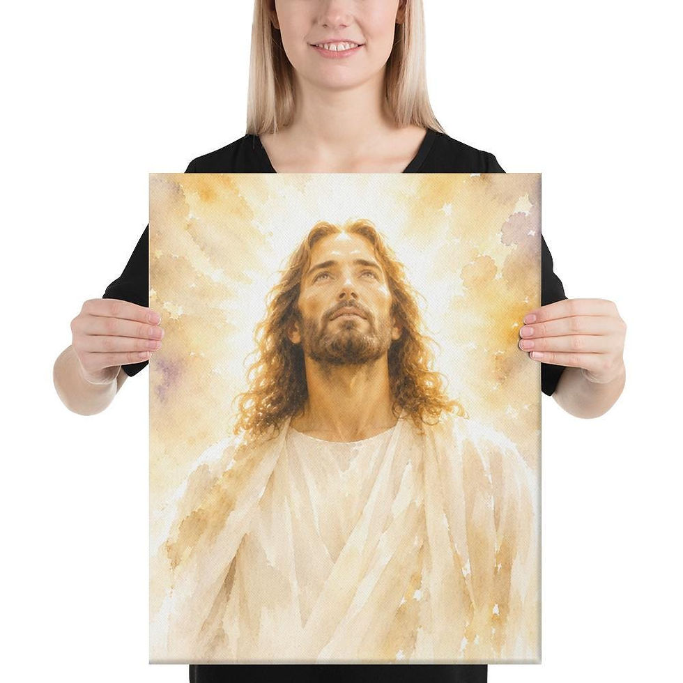 Thumbnail: Jesus Portrait Canvas Print, King of Glory Wall Art, Christian Canvas Wall Decor