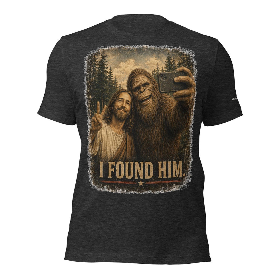 Thumbnail: Christian Bigfoot Shirt, Funny Jesus Shirt, Sasquatch T Shirt