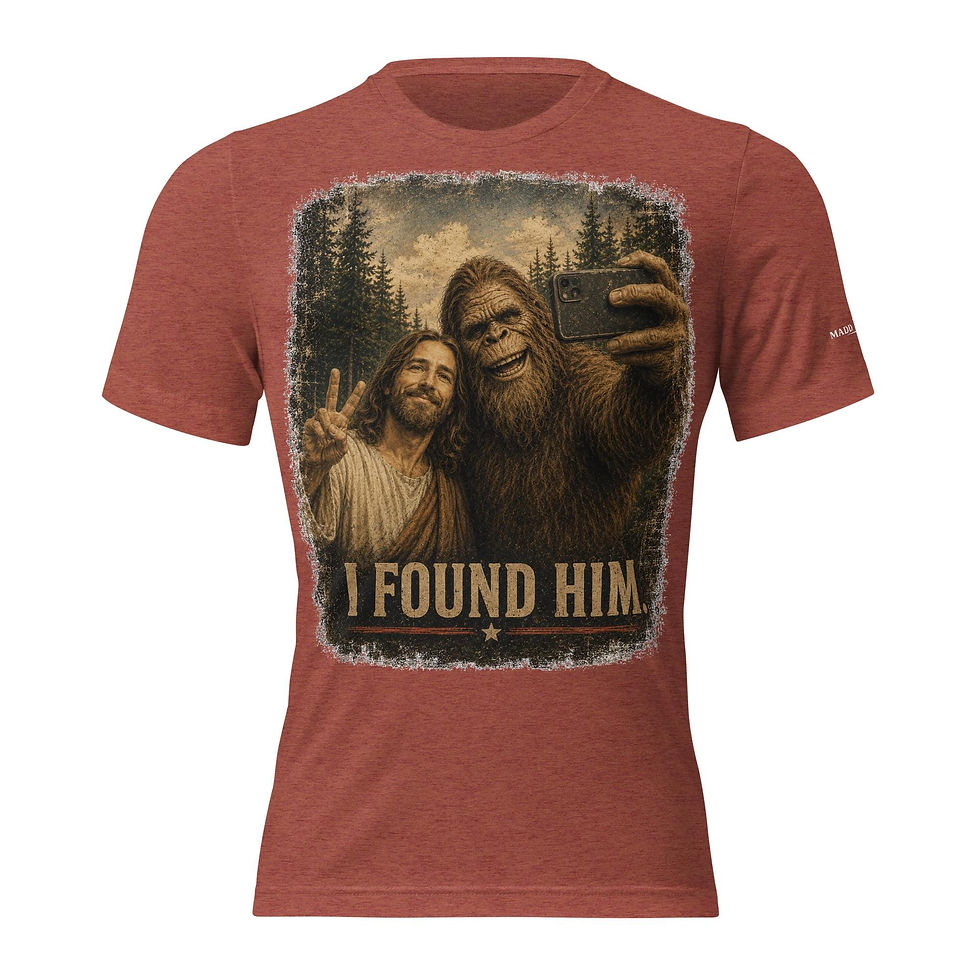 Thumbnail: Bigfoot Shirt, Christian Shirt, Funny Christian Shirt, Sasquatch Shirt