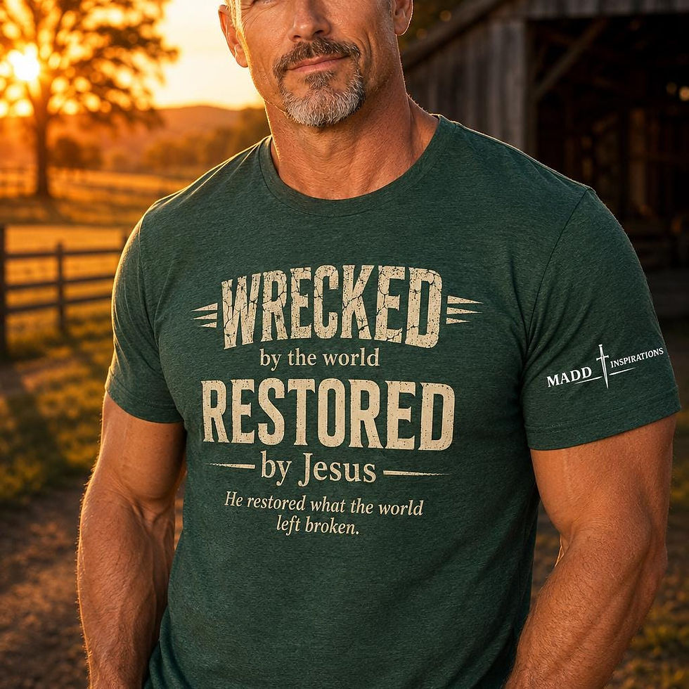 Thumbnail: Christian T-Shirt for Men, Faith Shirt, Jesus Shirt, Bible Verse Tee