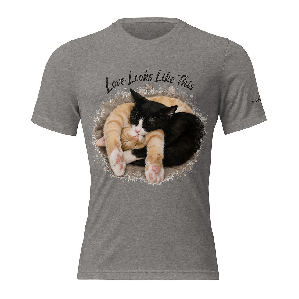 Thumbnail: Love Looks Like This Cat Shirt for Women, Cat Lover Gift, Cute Sleeping Cats Tee