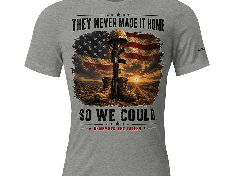Thumbnail: They Never Made It Home So We Could Shirt, Battlefield Cross T-Shirt