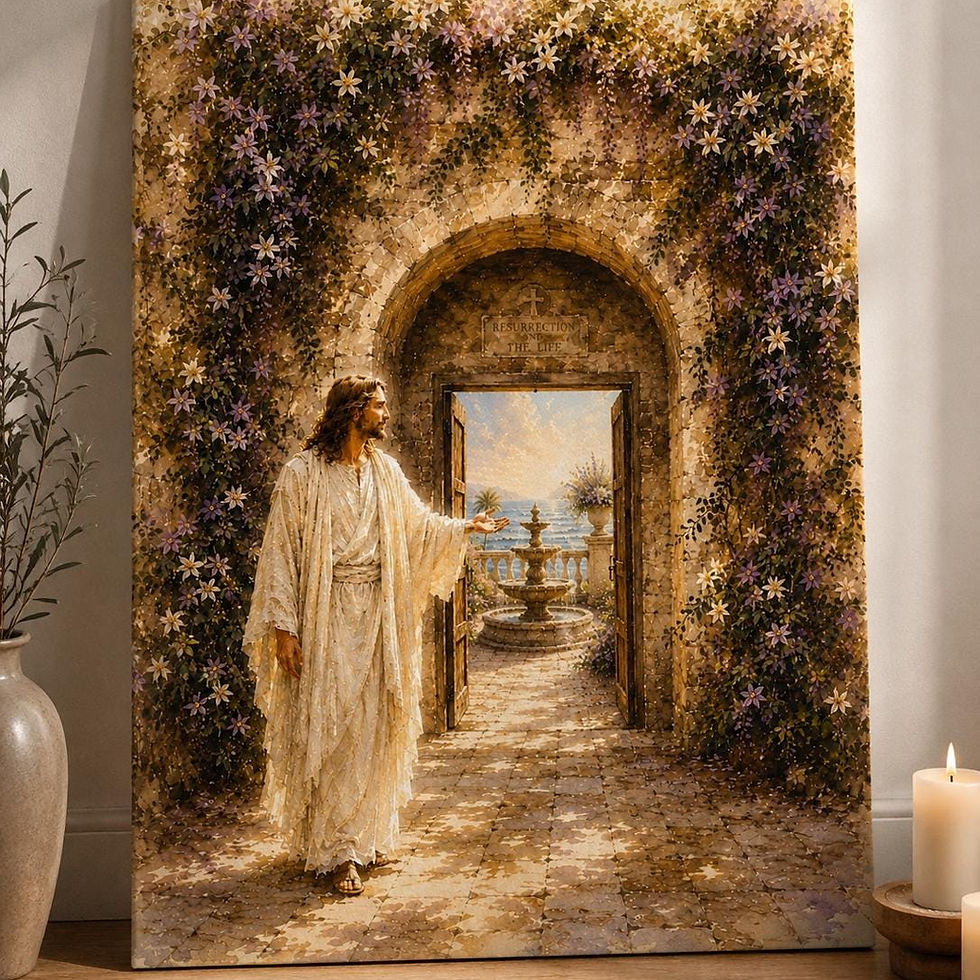 Thumbnail: Jesus Canvas Print, Christian Wall Art, Religious Wall Decor, Faith Home Decor