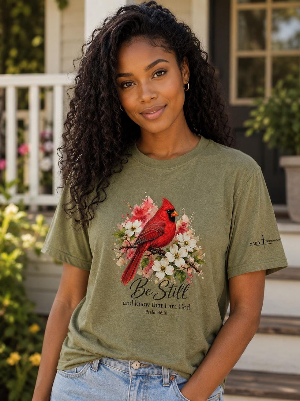 Thumbnail: Cardinal Shirt, Christian Bird T-Shirt, Northern Cardinal Watercolor Tee