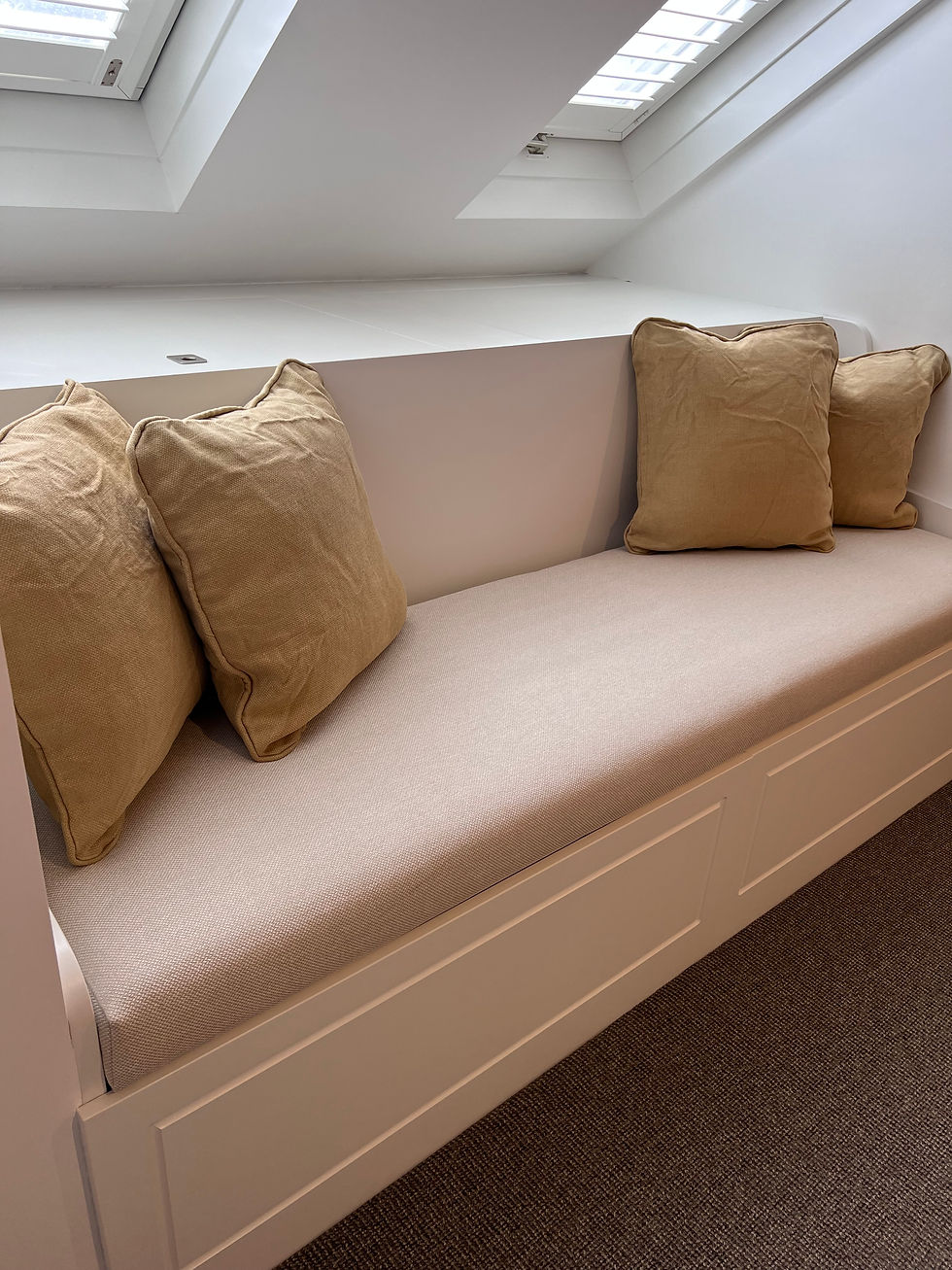 Window seat cushions