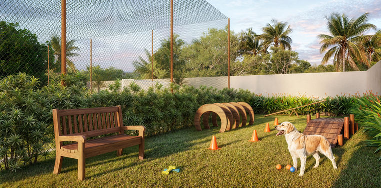 Área de Lazer do Costa dos Coqueiros com Campinho e Pet Place