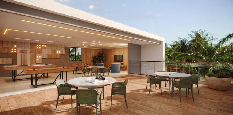 Espaço de Jogos e Área de Convivência do Habitá Home Resort