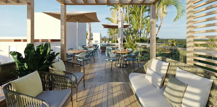 Área de Convivência com Gazebos na Cobertura do Morê Nature Spa