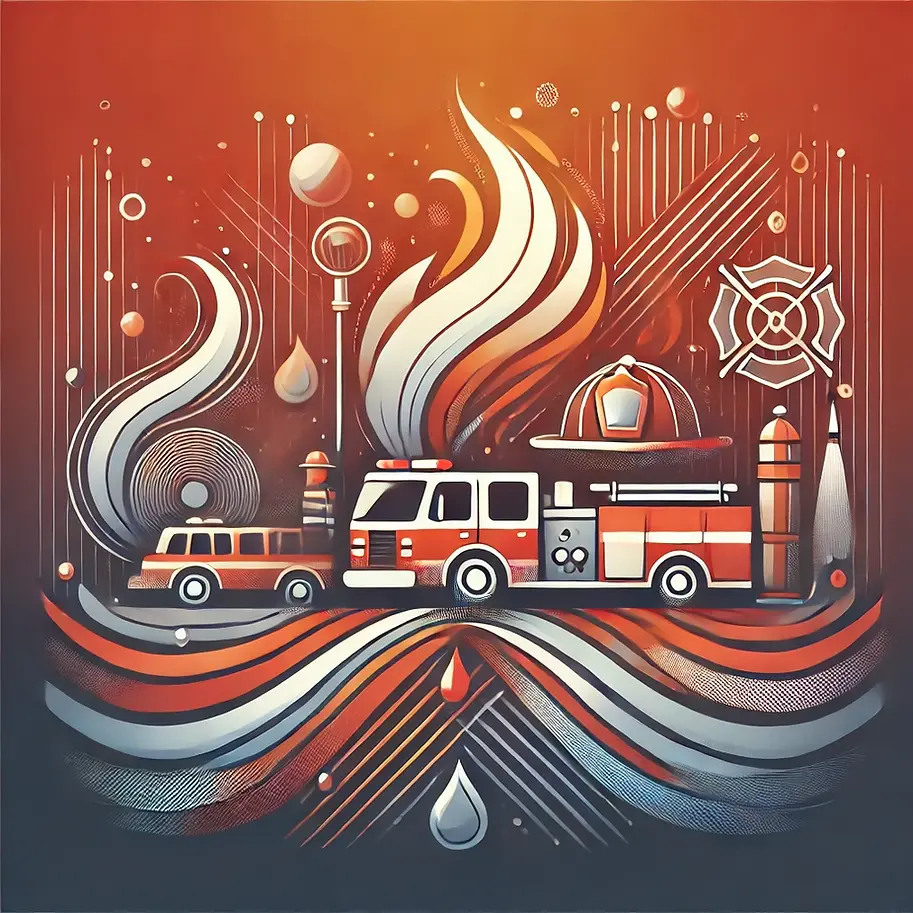 DALL·E 2024-11-17 10.24.09 - A background image for a presentation on the theme of firefig