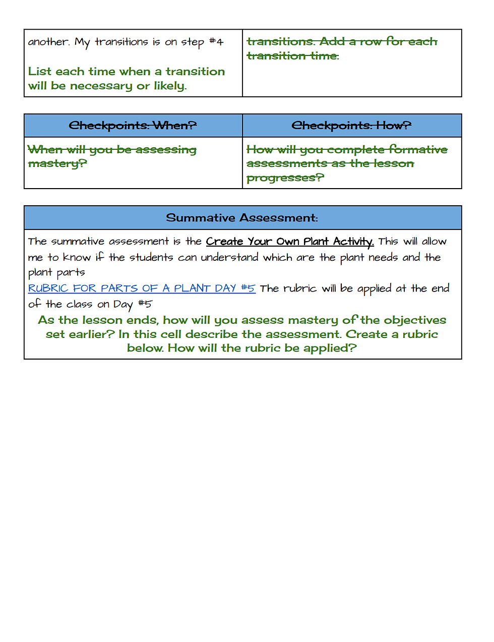 SCIENCE LESSON PLAN 31