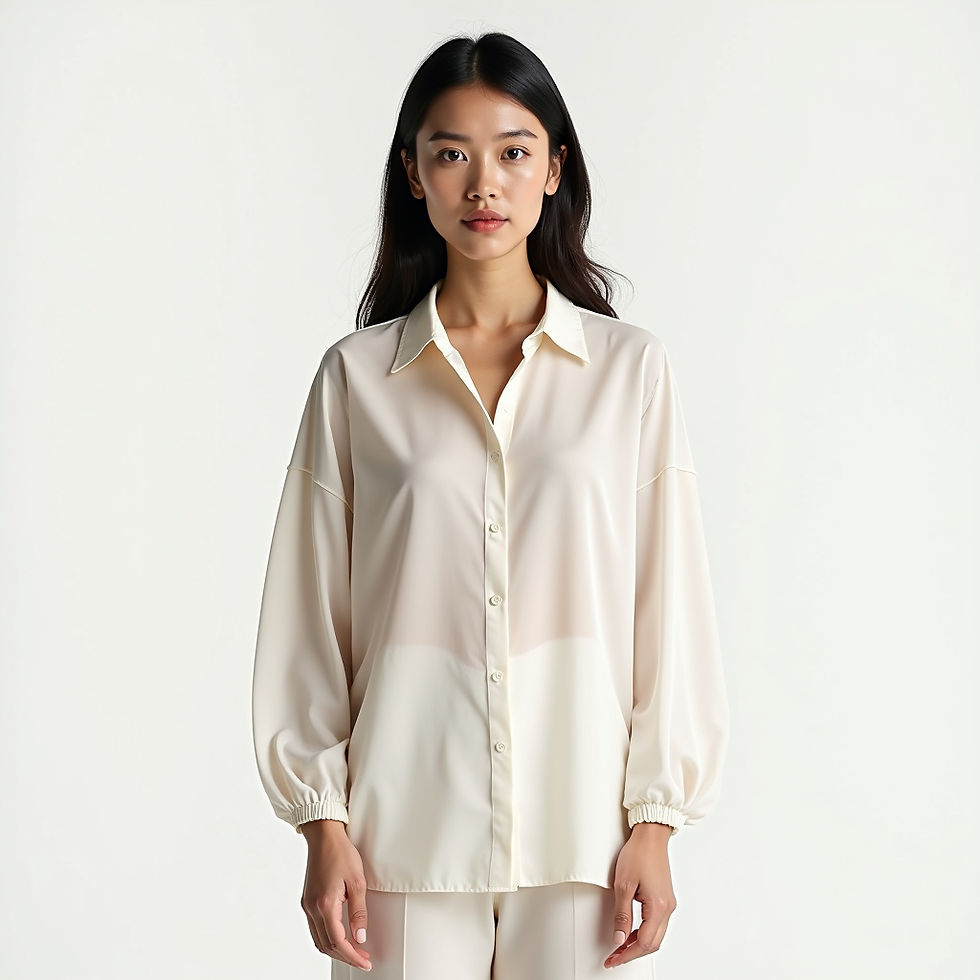 Blusa Seda Minimalista