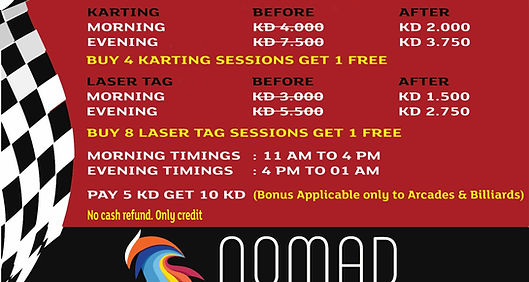 Nomad Karting Offers