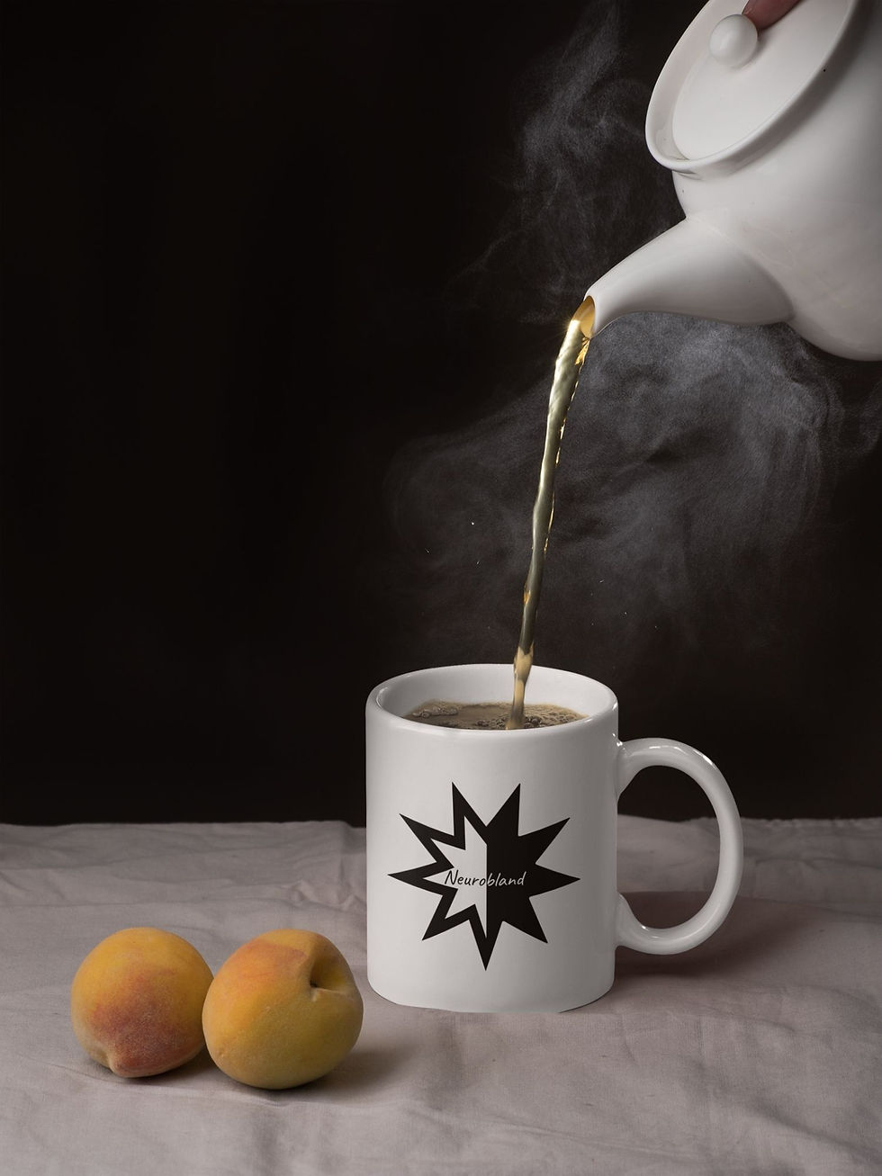 Thumbnail: Steaming tea poured into a Please Don't Ask Me to Hurry Up Mug
