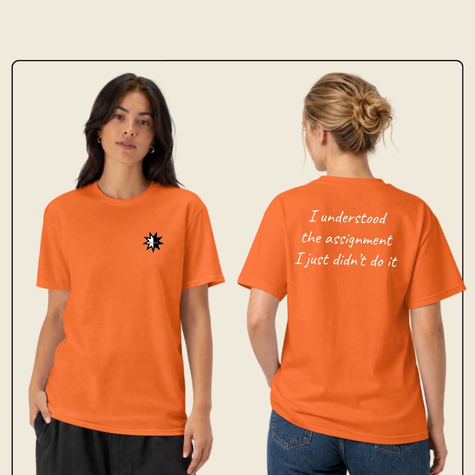 I Understood the Assignment funny autism t shirt front and back
