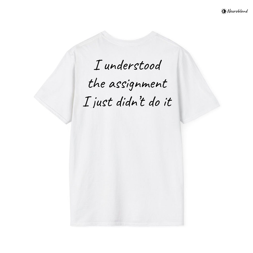 Thumbnail: I Understood the Assignment T-Shirt with funny text