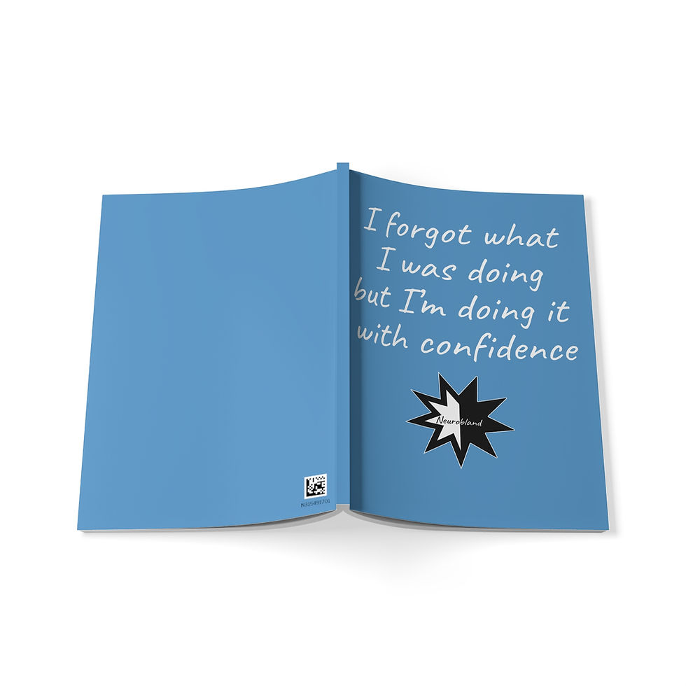 Thumbnail: Blue I Forgot What I Was Doing A5 Lined Notebook