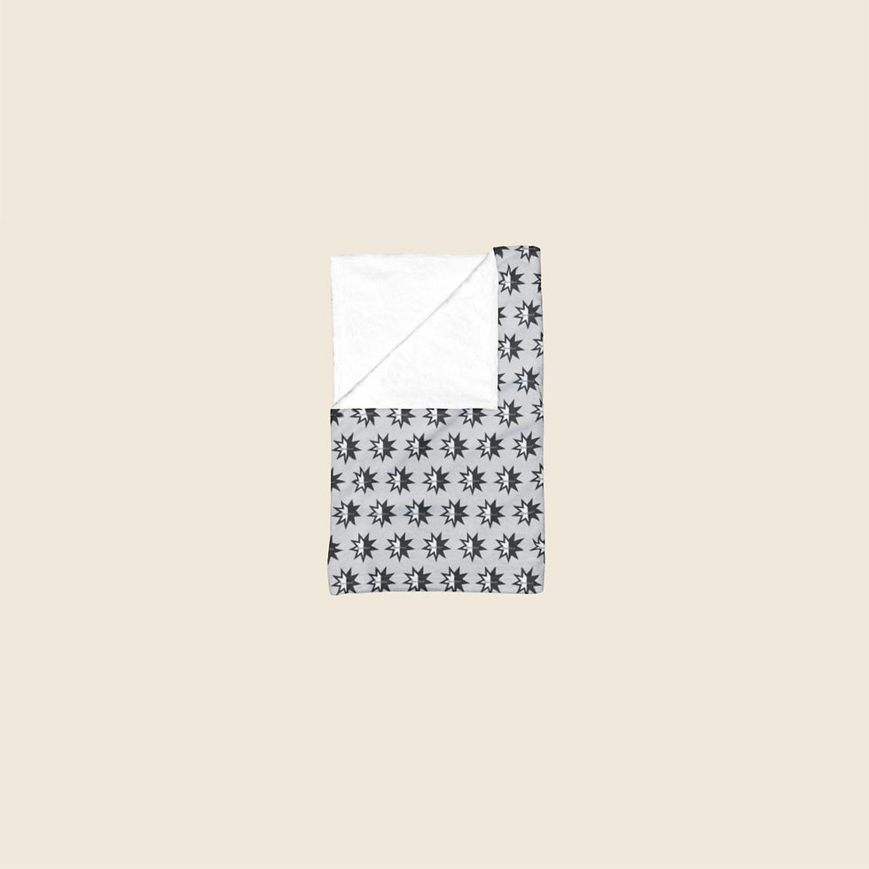 Grey diagonal pattern arctic fleece blanket medium size