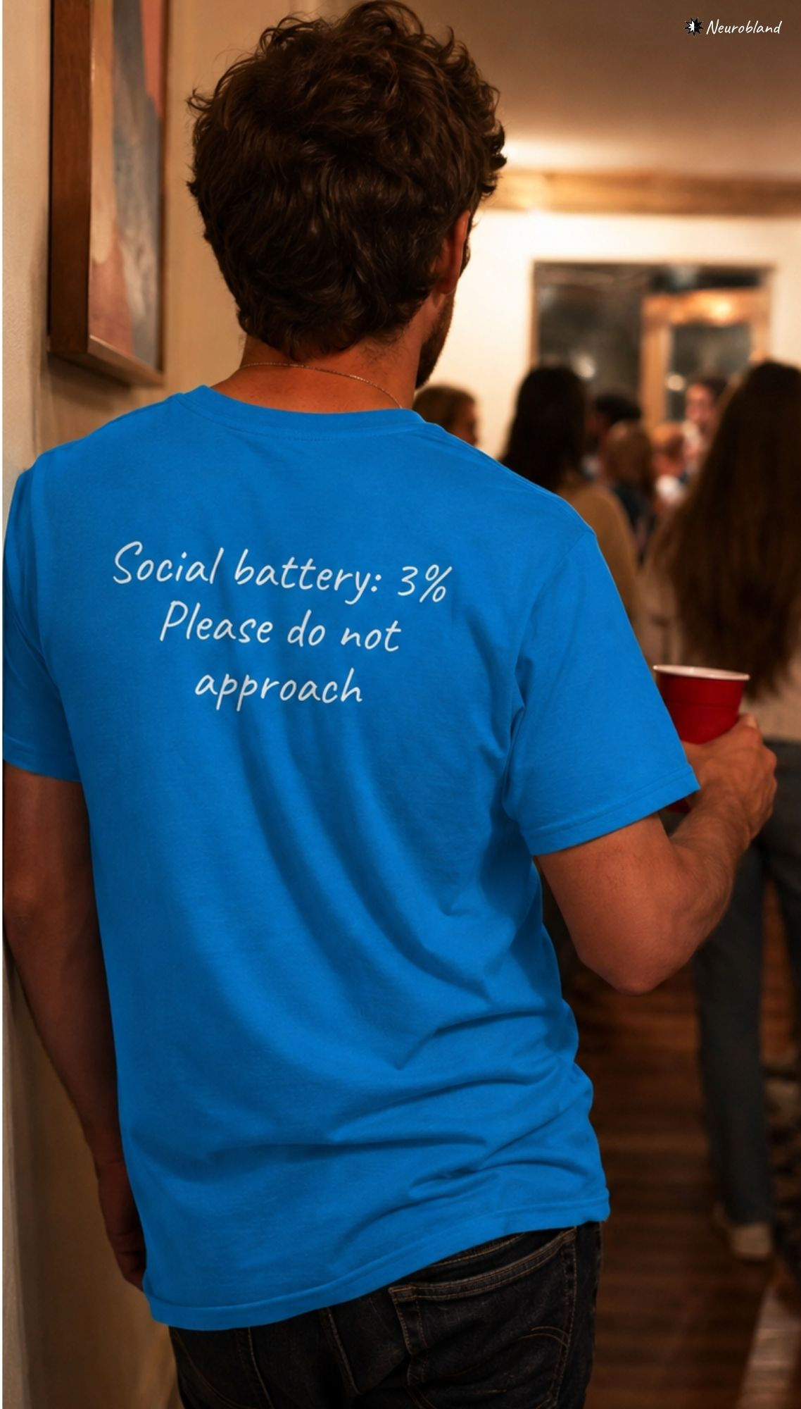 Social Battery 3% T-Shirt: Please do not approach