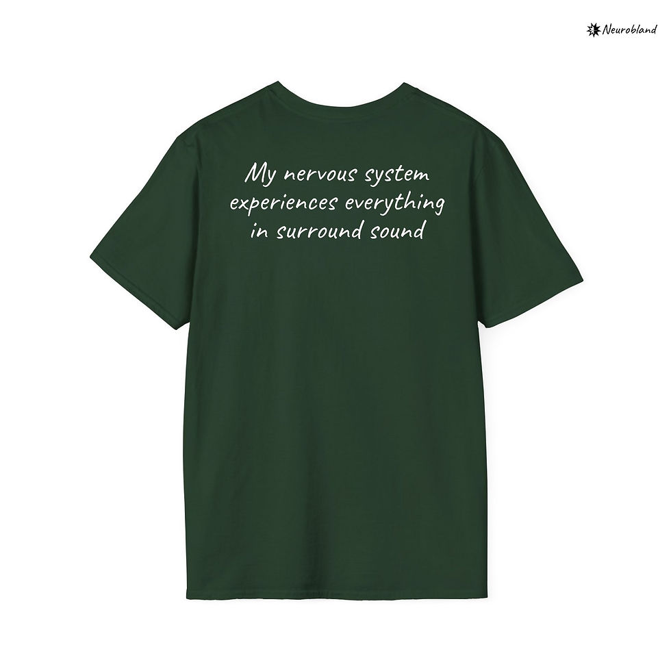 Thumbnail: Funny autism t shirt about sensory experiences.