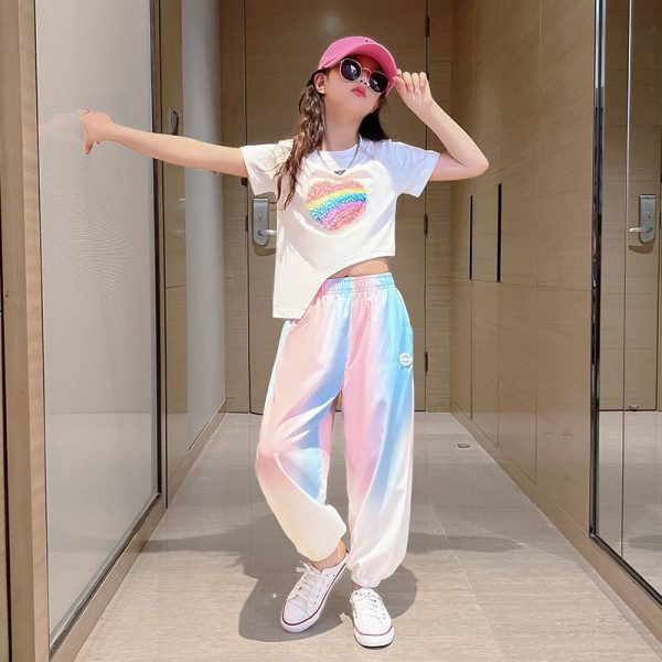 Thumbnail: Cotton Short Sleeve Heart Tshirt