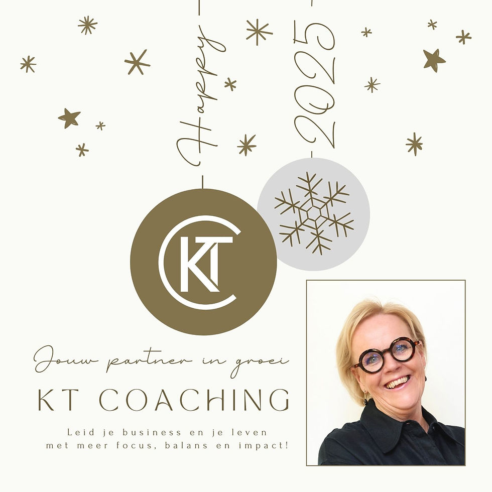 Ik wens je een 2025 met focus op wat telt zodat dromen goud worden.