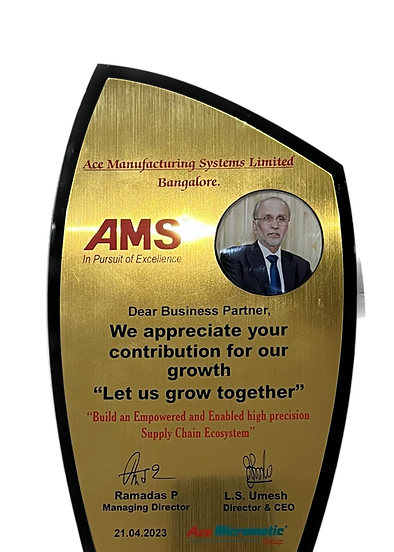 Best supplier award AMS