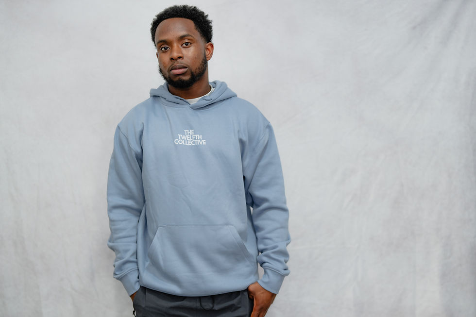 Baby Blue Message Hoodie