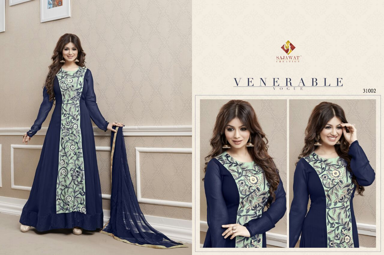 HEAVY EMBROIDERY  GEOGETTE DRESS MATERIAL