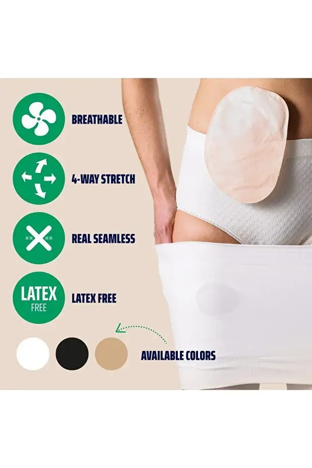 Miniatură: Centură StomaSafe Cool BREEZE pt. colostomie/ileostomie/urostomie, elastică, Uni