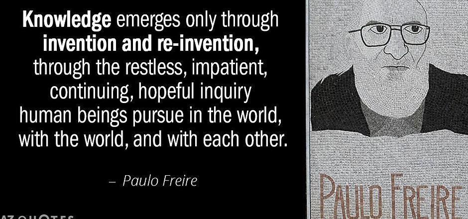 Quotation-Paulo-Freire-Knowledge-emerges
