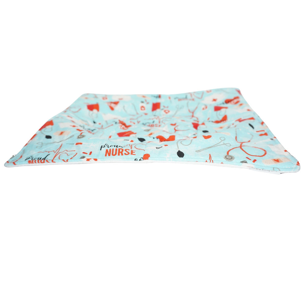 Thumbnail: Coffee and Scrubs Plate Cozy front view
