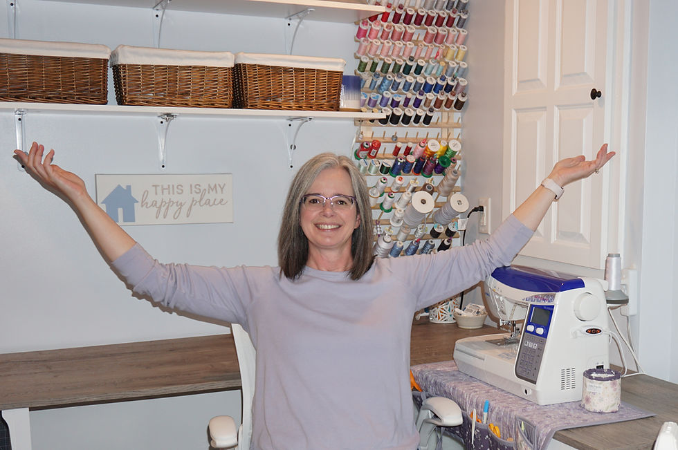 Eye-level view of a vibrant flower garden