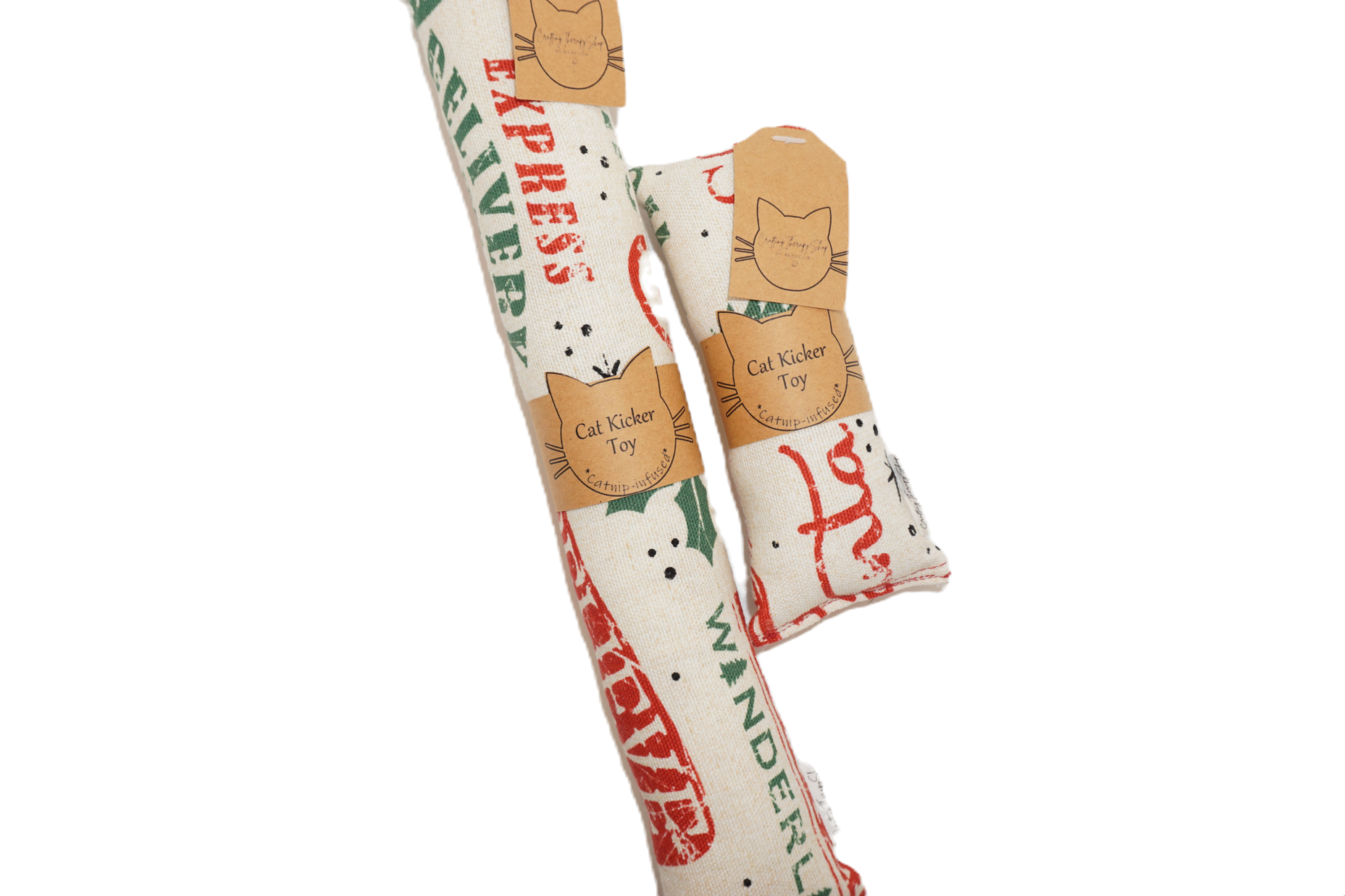 Festive Christmas Cat Kicker Toy