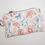 Thumbnail: back view of white floral quilted coin purse
