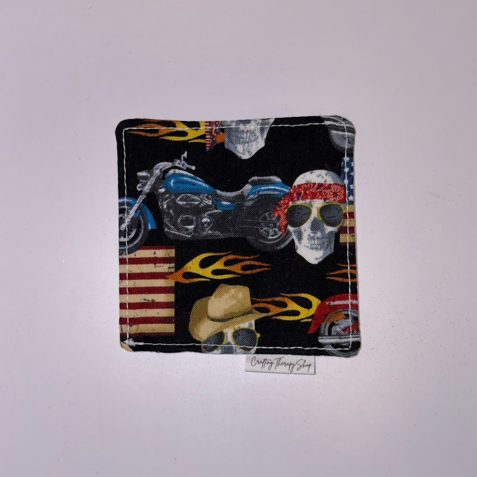 Thumbnail: Patriotic Skulls Corner Bookmark