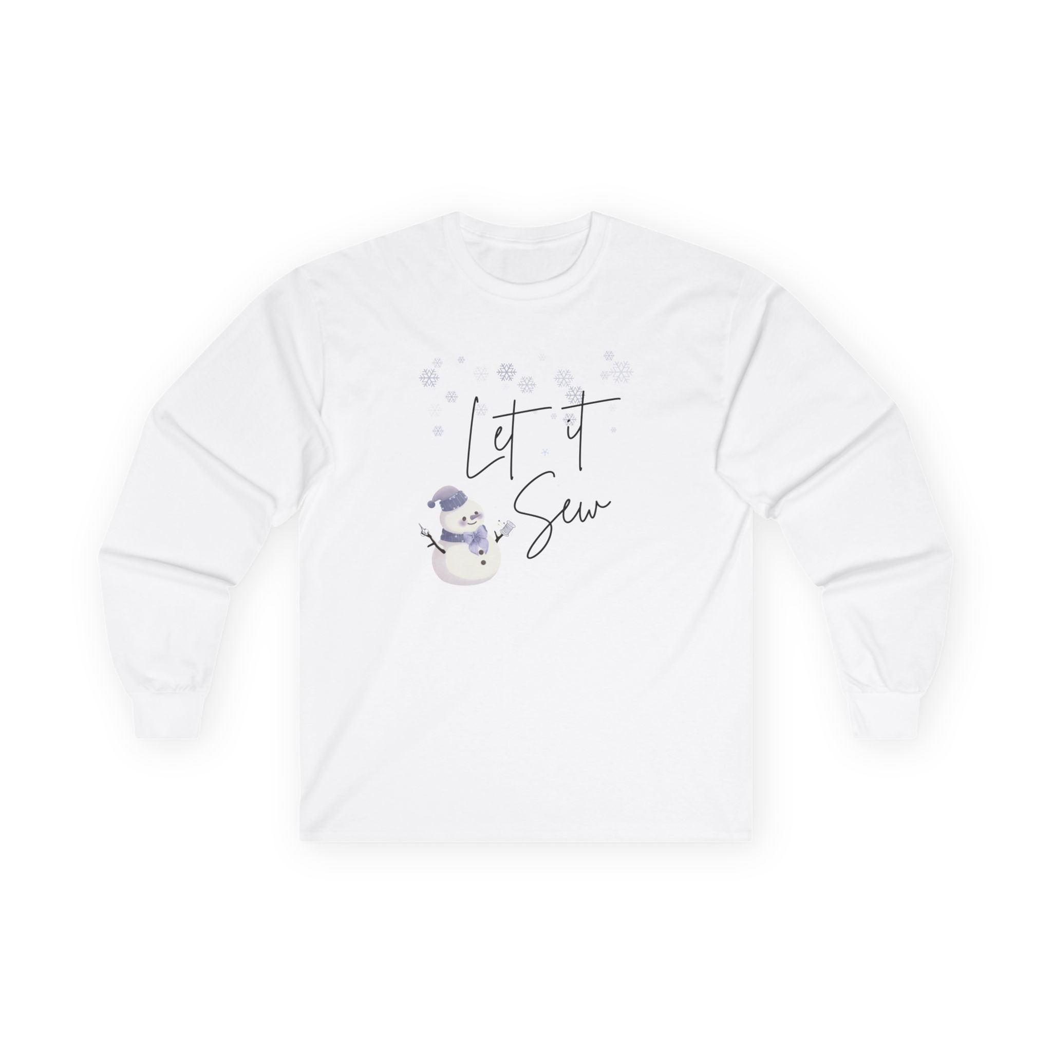 Let It Sew Snowman Long Sleeve Tee