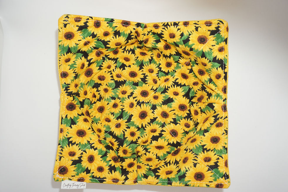 Thumbnail: Sunflowers Bowl Cozy top view