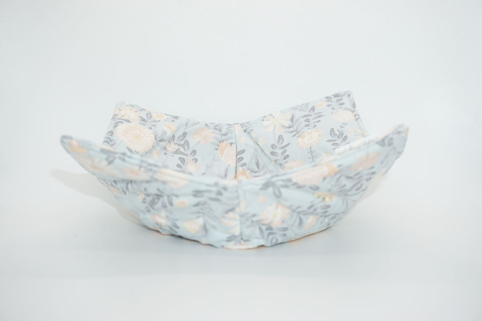 Light Blue Floral Bowl Cozy