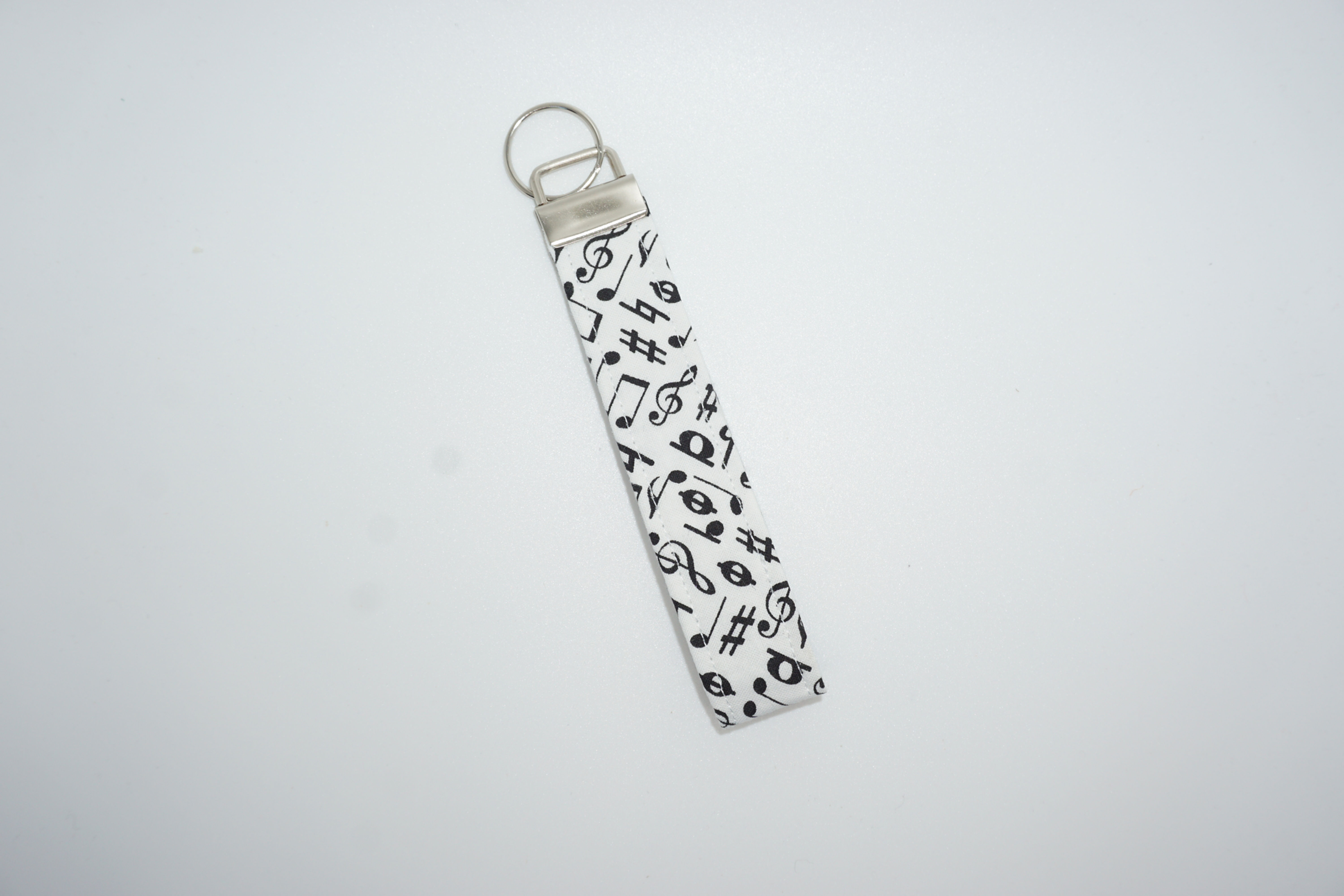 Music Notes Wristlet Keychain