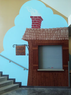 School Store Mural - oil based