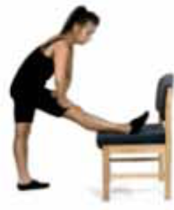 hamstring stretch with chair