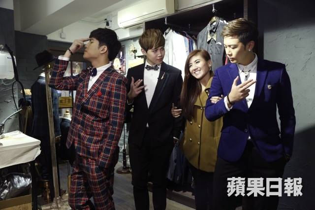 天堂鳥 BOP 成員與主持人在店內互動,展現活潑氣氛